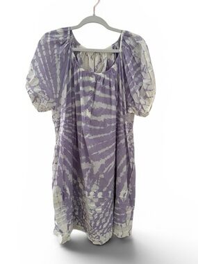 Young Fabulous & Broke Lavender Tie-Dye Peasant Dress